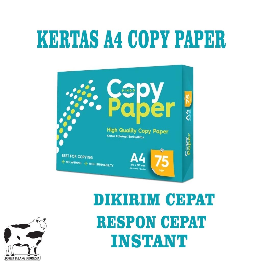 

Ay00! Kertas Print Copypaper A4 75 gram 1 Box (5 rim) Kertas Putih Pemakaian Sehari-hari