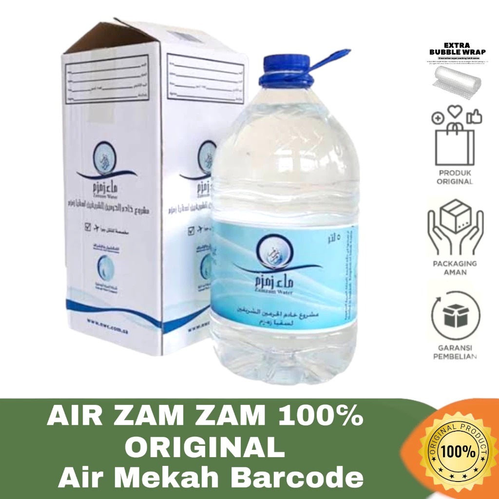 

ZAM ZAM 5 Liter Asli Mekkah NB | Air Zam Zam | Original 100% | Bergaransi