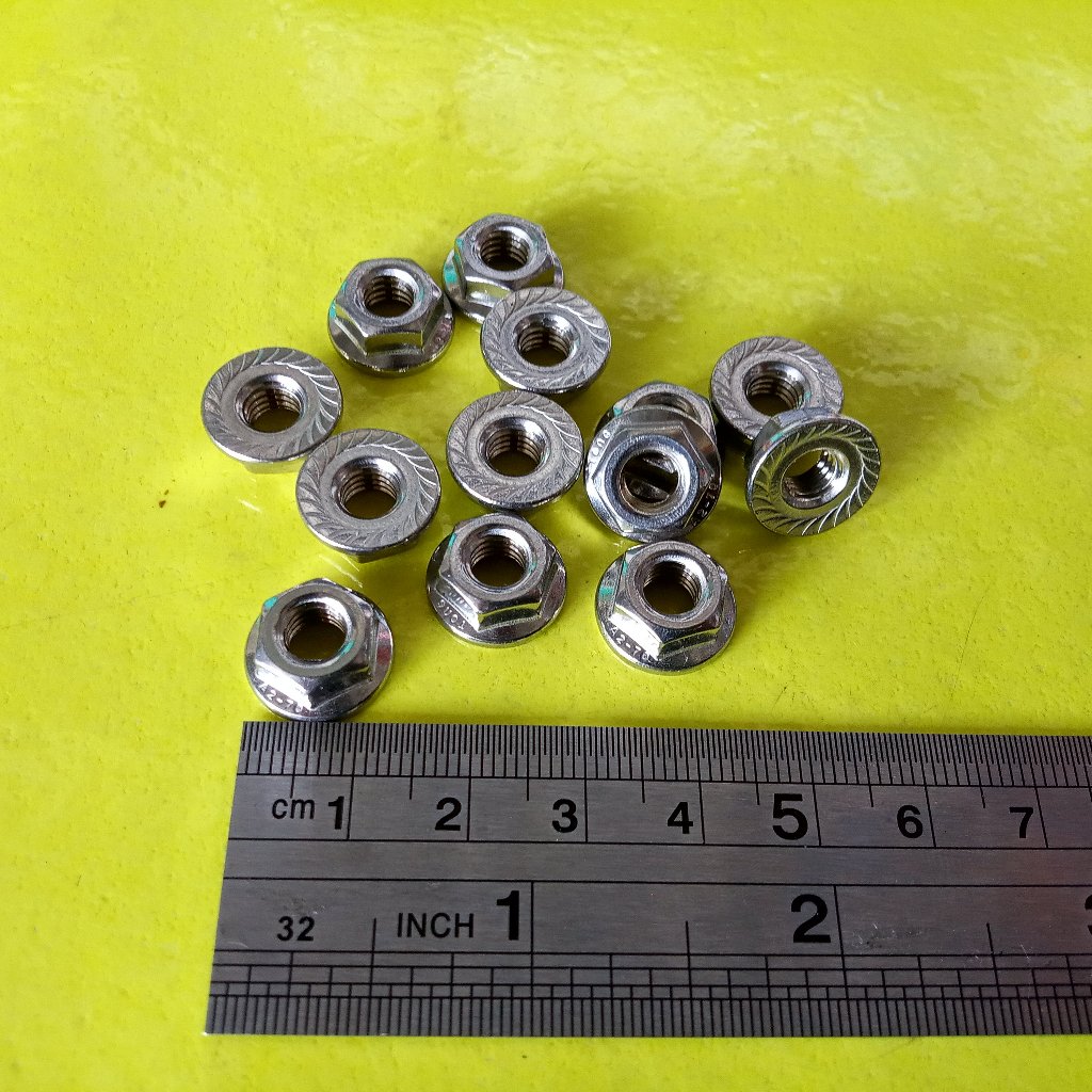 MUR TOPI STAINLESS M5 SUS 304 / MUR FLANGE M5 STAINLESS STEEL / MUR FLANGE SS M5 SS304 ANTI KARAT KU