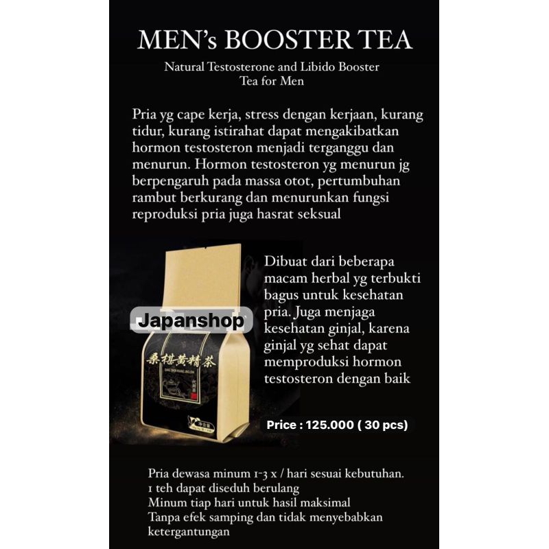 

Men's Booster Tea Penang
