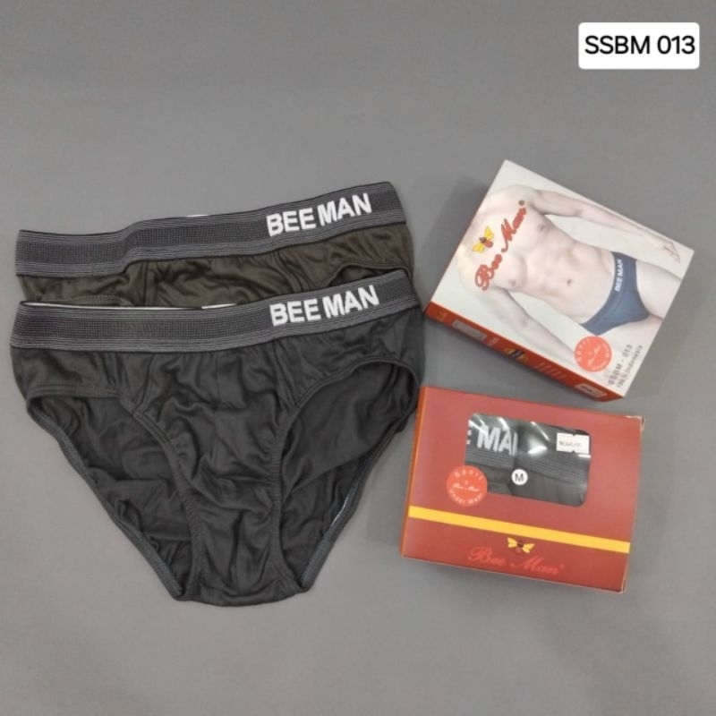 CD Pria sport Bee Man  013 isi 2 pcs. Karet Boxer, bahan katun