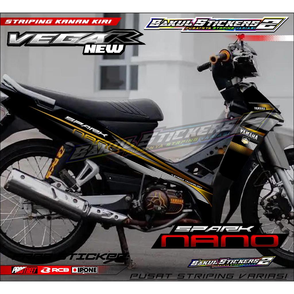 STRIPING VARIASI YAMAHA VEGA R NEW - SPARK NANO / STICKER LIST VARIASI MOTOR VEGA R NEW
