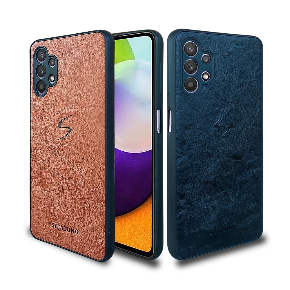 [ CUCI GUDANG ] Casing Hp Samsung A32 5G Premium Leather Case Softcase Casing Kulit Slim Cover