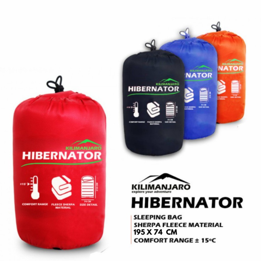 KODE P73V SB Sleeping Bag KILIMANJARO Hibernator Series Polar Bulu Sleeping Bag Super Tebal