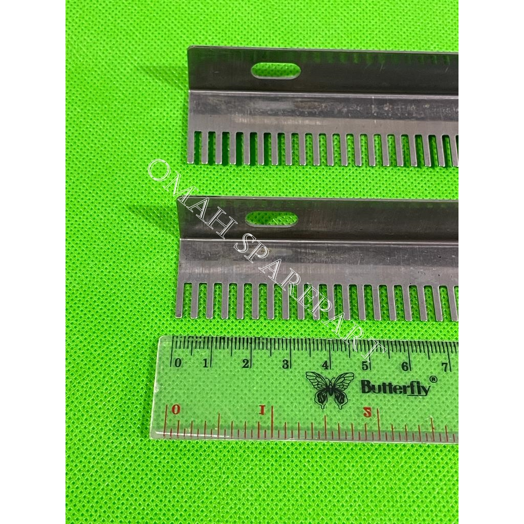 SPAREPART GILINGAN MIE DZM 200 -  SISIR GILINGAN MIE TYPE 200 / TATAKAN PISAU STAINLESS 1.5mm 2mm da