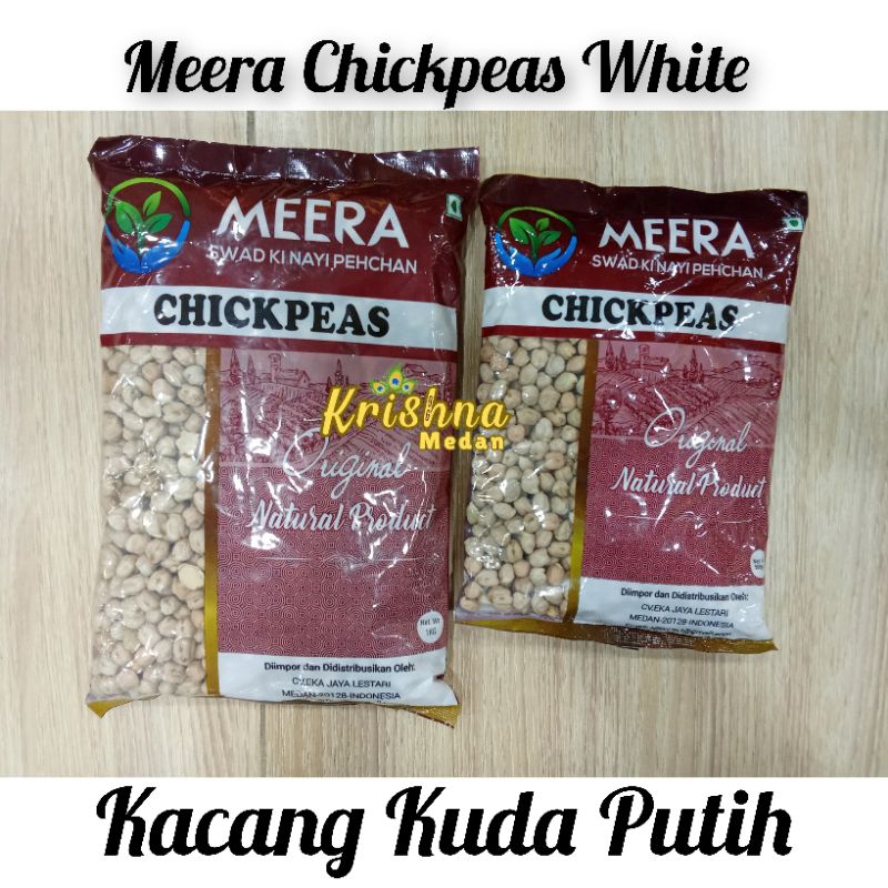 

Meera White Chickpeas | Kacang Kuda Putih | Kacang Arab