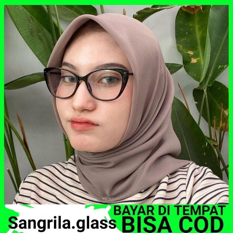 Kacamata Frame Lensa minus Normal Silinder Photocromic Antiradiasi Bluecromic Z507