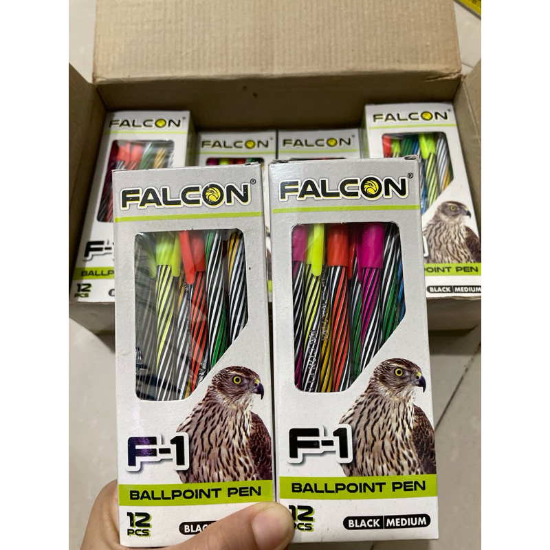 

Pulpen Ulir Hitam Lilin Falcon F1 1 Lusin