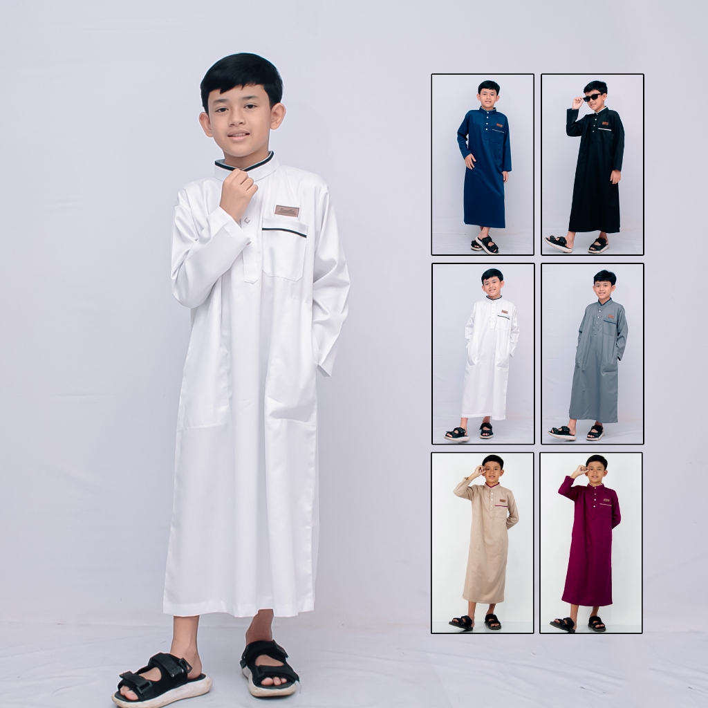 Baju Jubah Anak Laki Laki - Gamis Koko Warna Putih