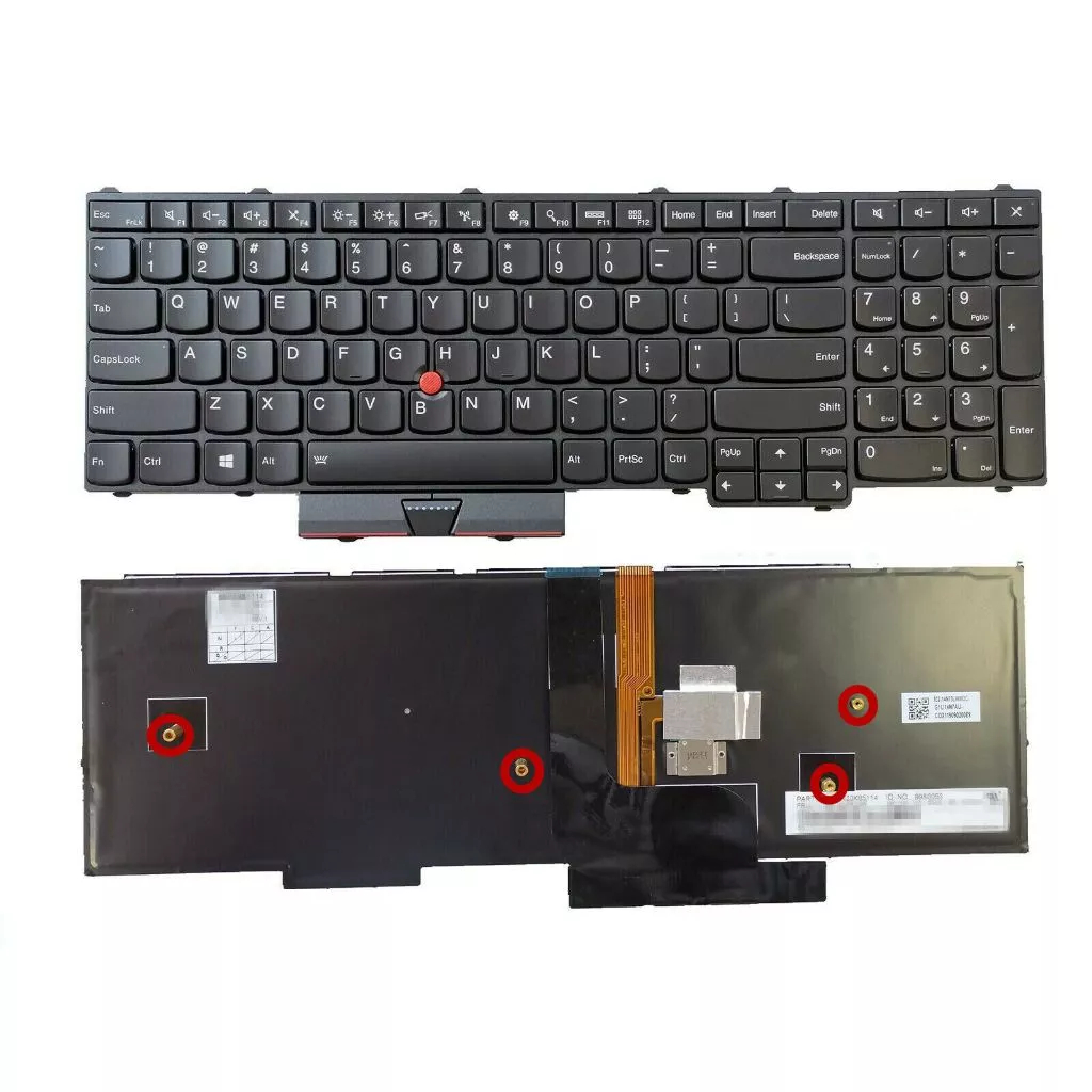 Keyboard Laptop IBM Thinkpad P50 P51 P70 00PA288 Layout Mobile Workstation Backlight