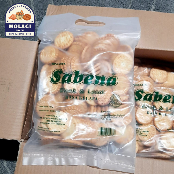 

Biskuit Sabena Kue rasa Kelapa 400 Gram - Molagi Snack