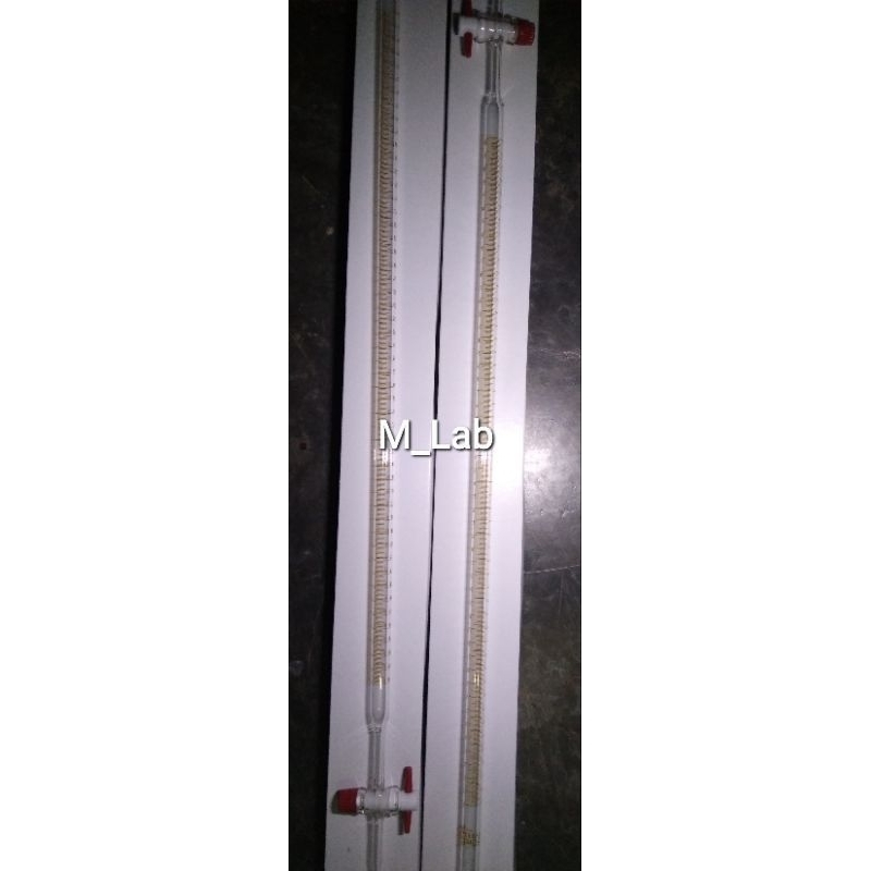 Buret 50ml pyrex kran teflon class A - Alat ukur kompresi