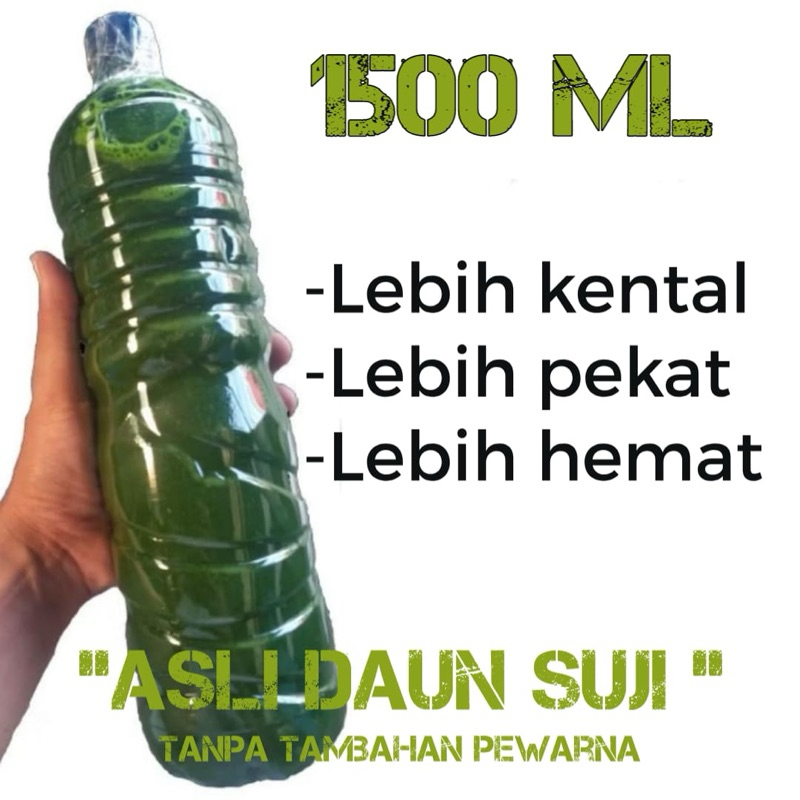 

Air perasan daun suji 1500ml pewarna cendol cincau kue