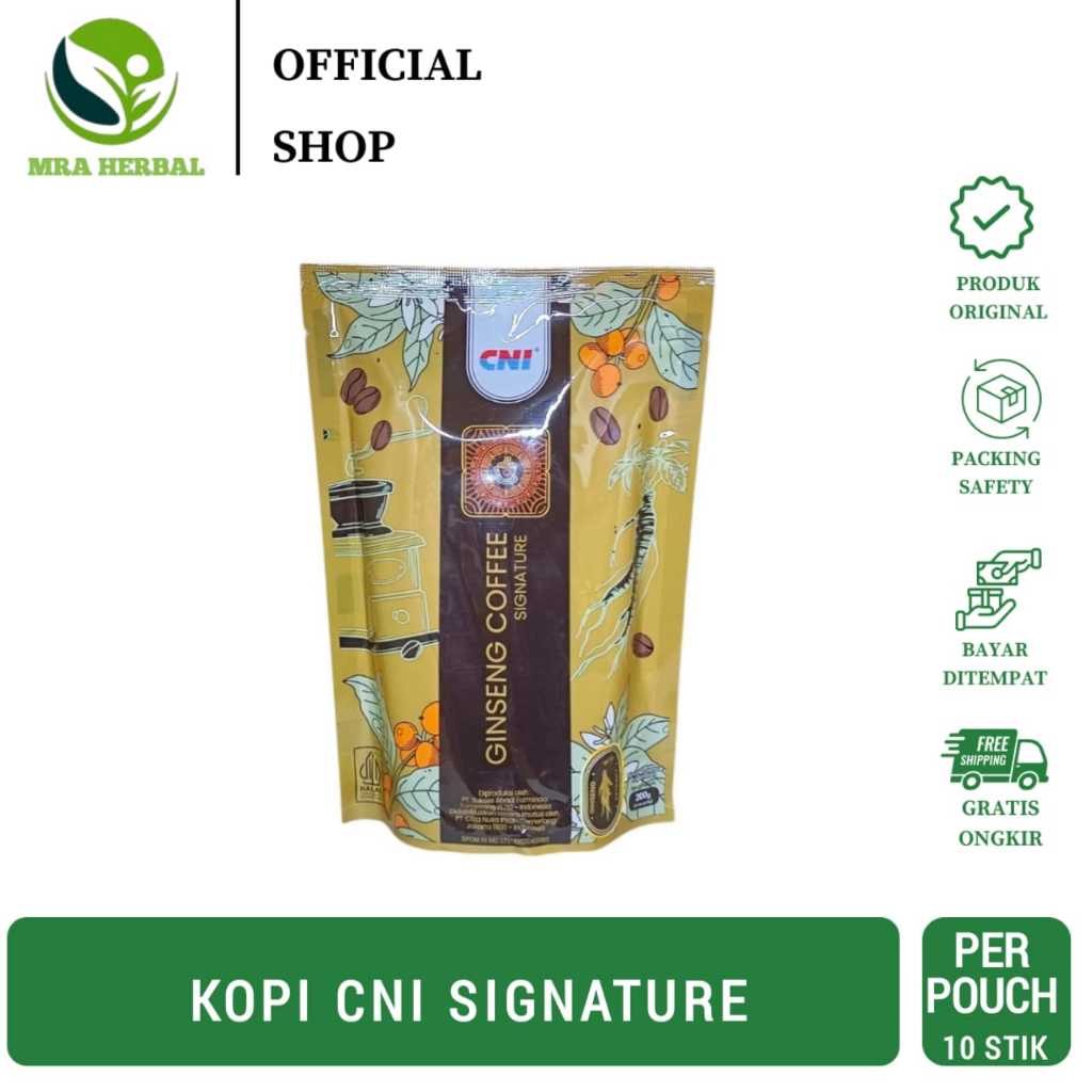 

CNI Ginseng Coffee Signature 10 Sachets | Kopi CNI SIgnature Penambah Stamina dan Energi