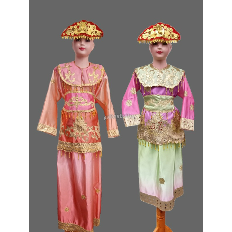 Kostum adat Palembang anak/Baju adat Palembang/jual baju adat