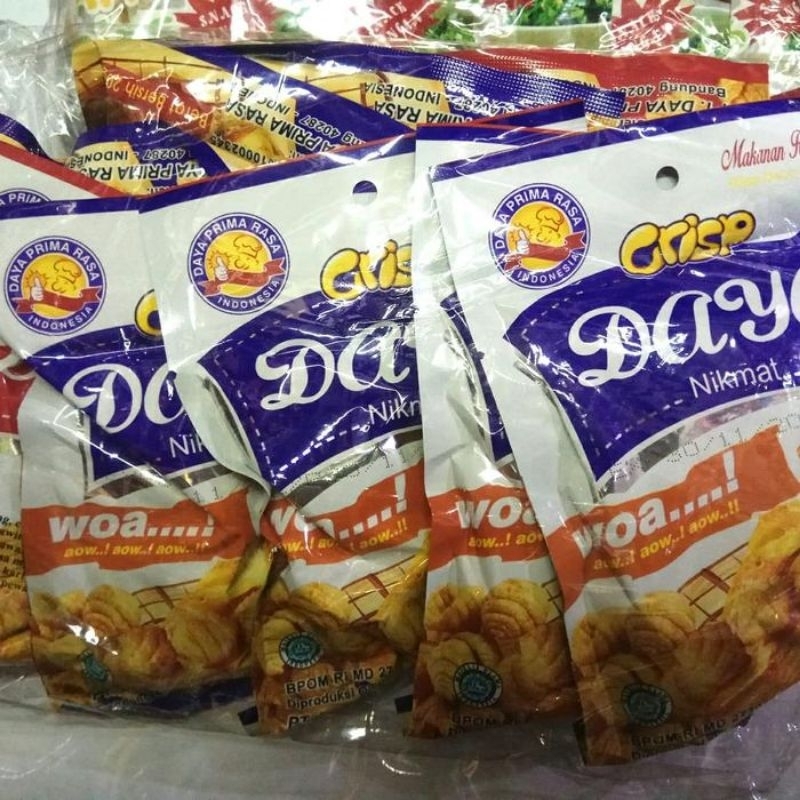 

DAYA CRIPS SNACK CIKI GURIH SIPUT /KEONG 1 pack ISI 10 X 20GRAM