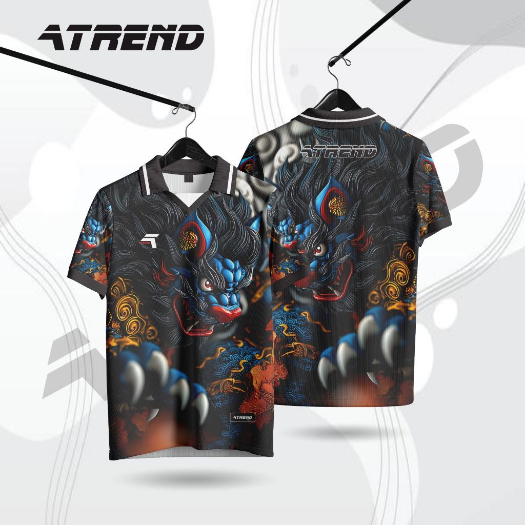 ATREND AT0103 JERSEY AYAM JAGO FULL PRINTING KAOS ADU AYAM BANGKOK / JERSEY RETRO / BAJU SEHARI-HARI