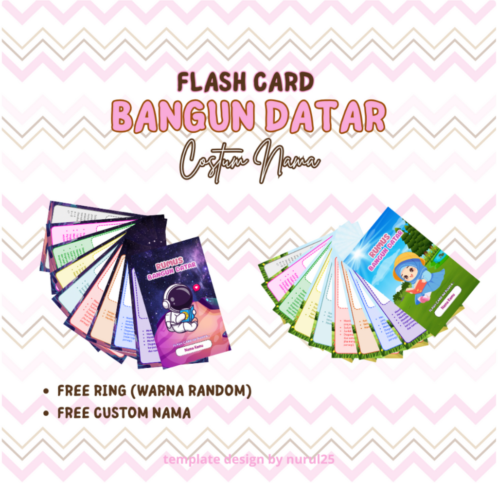 FLASH CARD RUMUS BANGUN DATAR