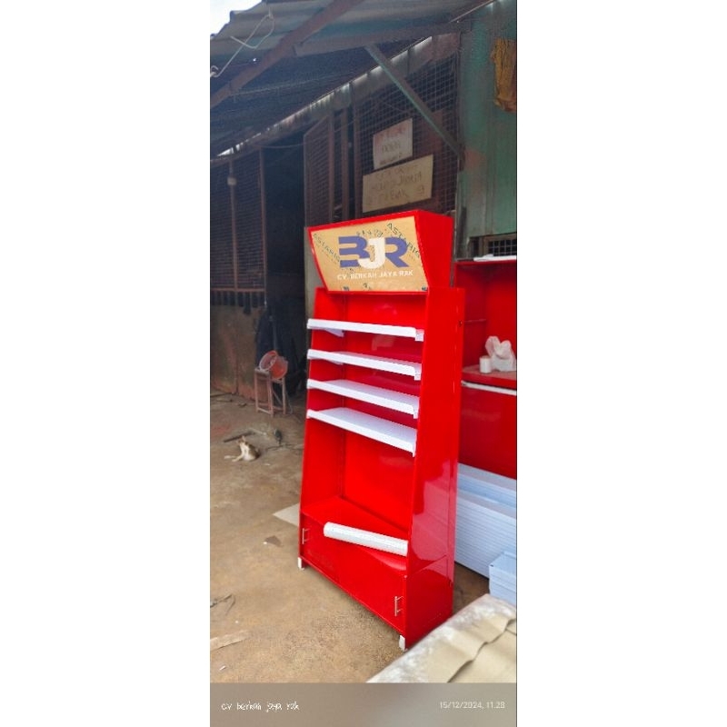 rak backwell atau rak display rokok toko kelontong dan minimarket