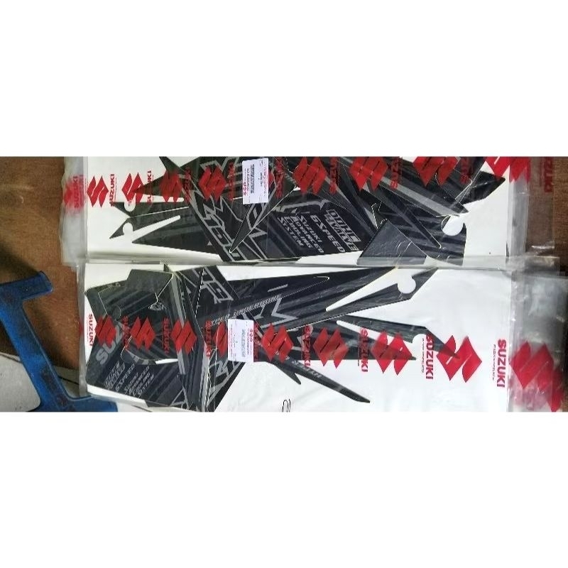 Striping set Suzuki Satria Fu original SGP FULSET SEGEL Satria f tahun 2014