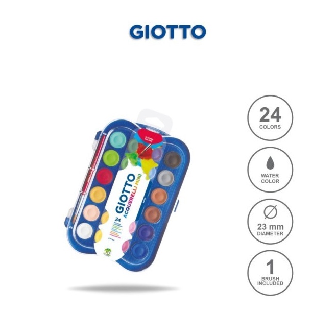 

KODE L98L Cat Air Giotto 3526 Mini Water Color Cake 23mm Isi 24 Warna