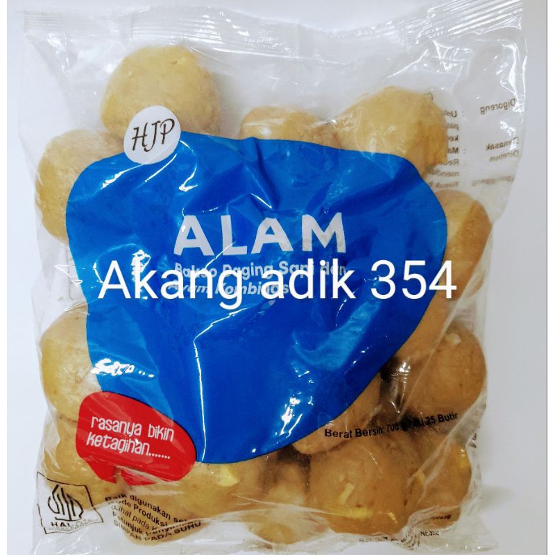

bakso urat ayam sapi kombinasi halal bakso alam HJP isi 25 biji