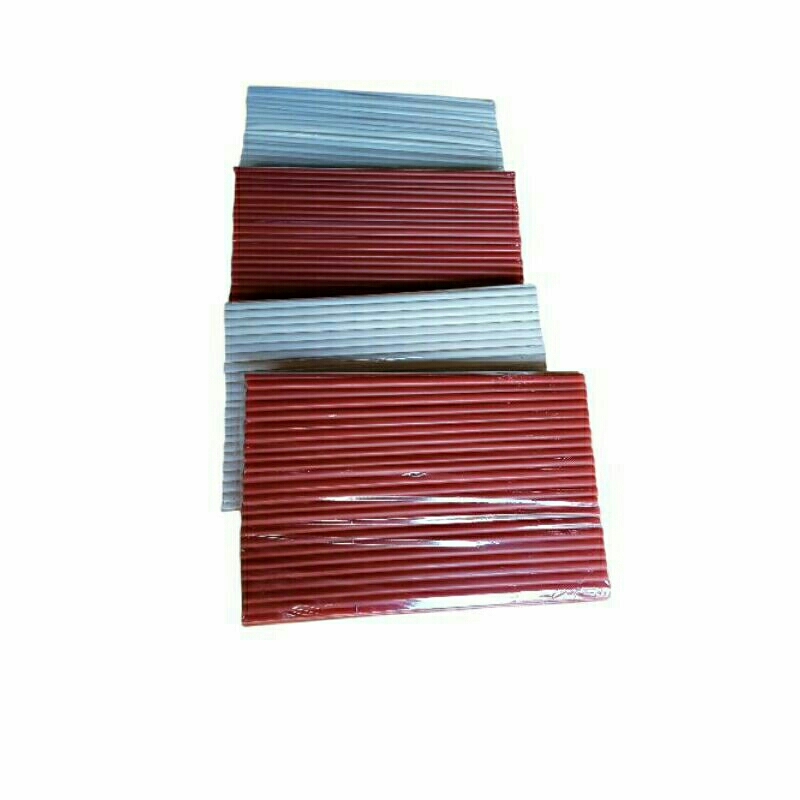 Sedotan Plastik Warna Merah Putih / Sedotan Agustusan