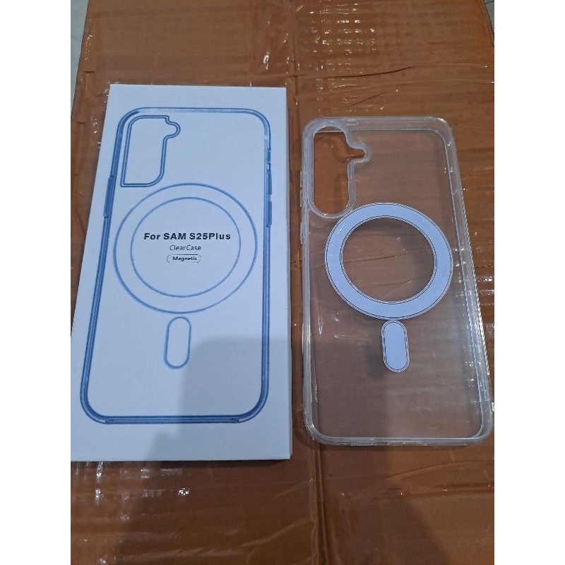 Casing android samsung s23 ultra s24 ultra s25 plus case silicone akrilik transparan magnetic kesing