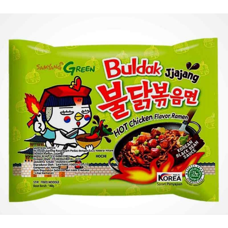 

SAMYANG GREEN MIE SAMYANG BULDAK JJANG HOT CHICKEN FLAVOUR RAMEN 140 GR