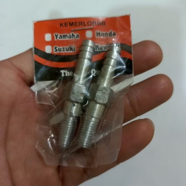 Baut nepel oil cooler bagian crankcase/ head bahan full alumunium