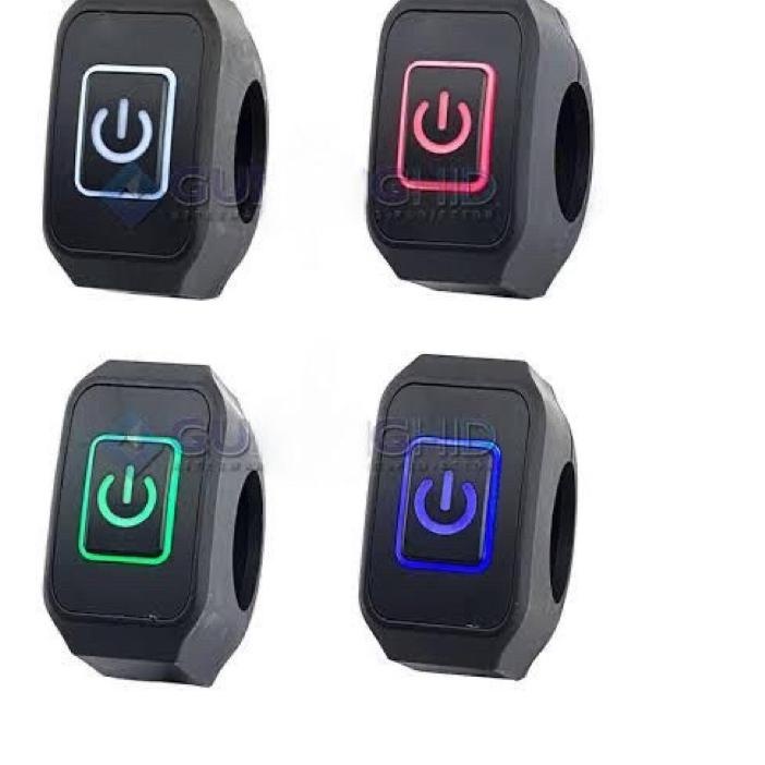 Saklar On Off Kotak Lampu Led Klem Stang Ada Lampu Led Warna Warni Di Saklarnya
