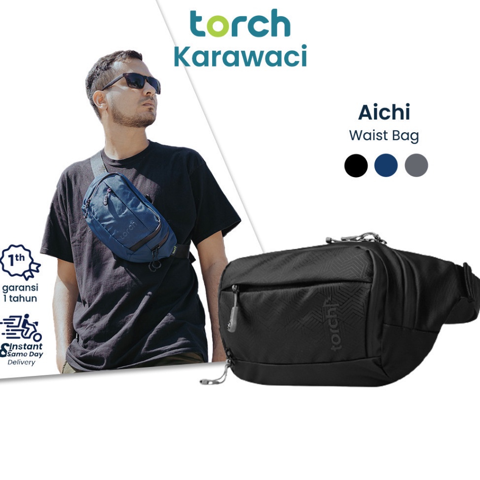 KODE Y1Q TORCH Aichi Tas Pinggang Selempang Unisex