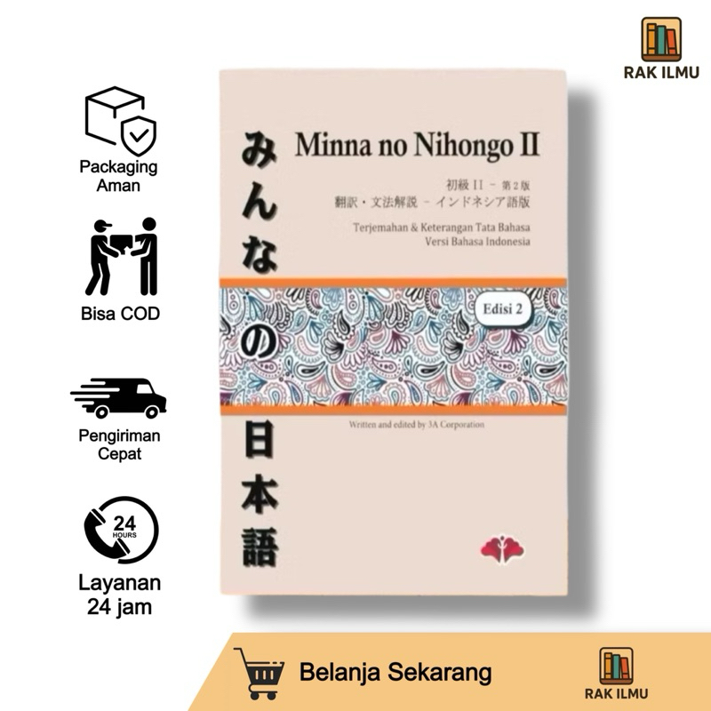 Buku Minna no Nihongo 2 Terjemahan Edisi Terbaru