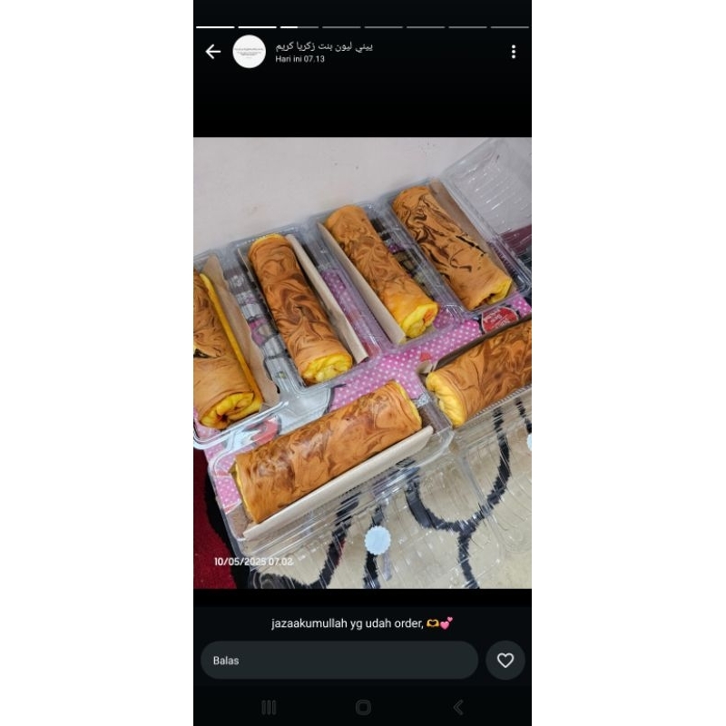 

Kue Bolu gulung Home Made Enak Murah size 22 Cm / Bolgul Strawbery
