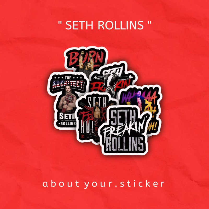 

STICKER PACK WWE “ SETH ROLLINS “ isi 6pcs