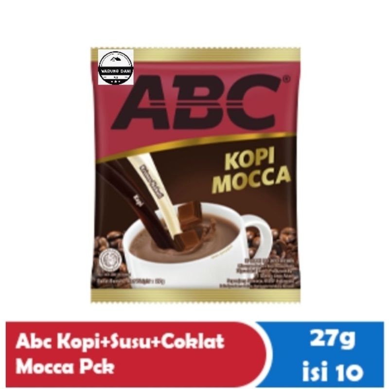 

Kopi ABC Mocca 27g Minuman Kopi Bubuk Instan | 1Sachet | 1Rcg 10x27g