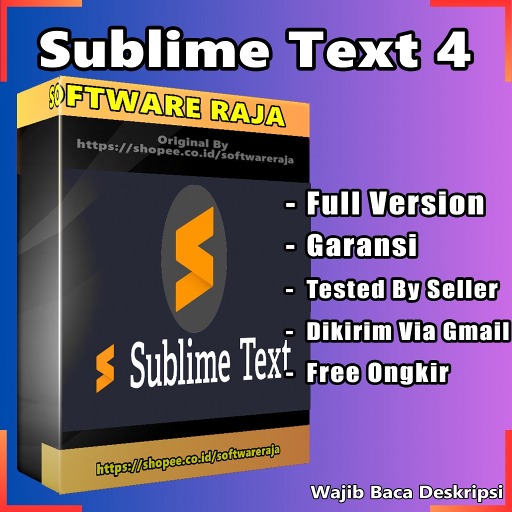Sublime Text 4 Premium Build 4142 64 Bit Permanent