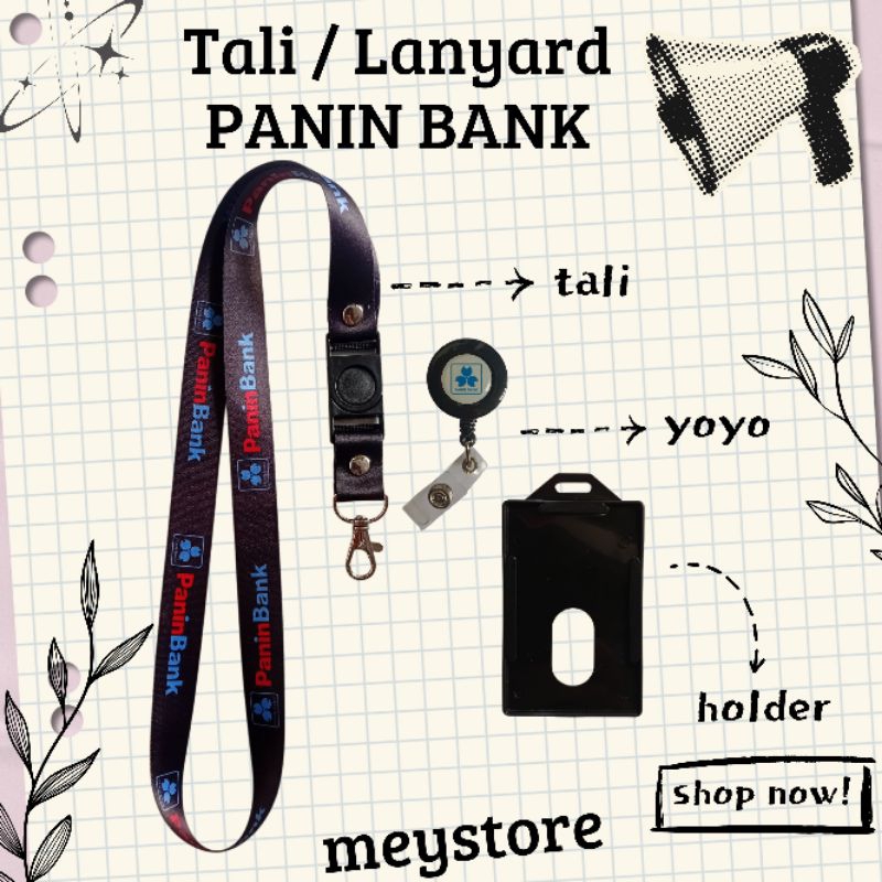 

Tali ID CARD / Lanyard PANIN BANK READY [STOCK MELIMPAH] Termurahhh Harga Grosir!