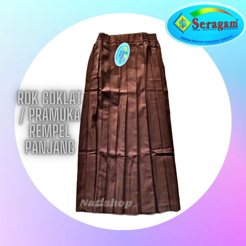 Rok pramuka rempel panjang SD / SMP / SMA merek SERAGAM