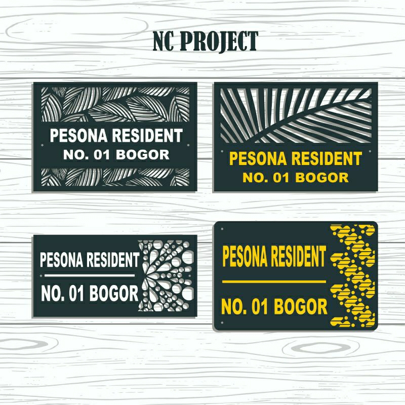 Nomer Rumah akrilik custom ful akrilik