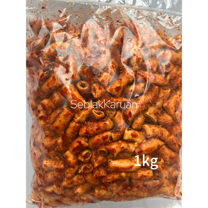 

seblak kerupuk makaroni/makaroni bantet/seblak kerupuk kering/pedas daun jeruk/original daun jeruk isi 1kg