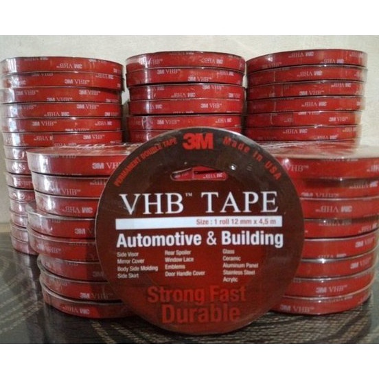 

Promo Isolasi Bolak Balik Double Tape 3M VHB 12 24 Merah Original Made in USA 12mm 24mm
