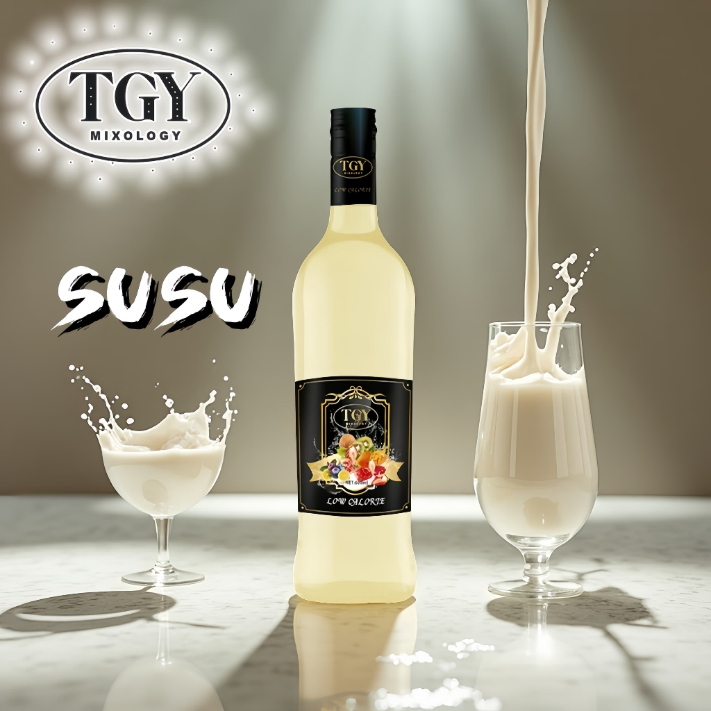 

TGY MIXOLOGY Sirup Cair Konsentrat Minuman Susu - HALAL - 750 mL - Milk Syrup