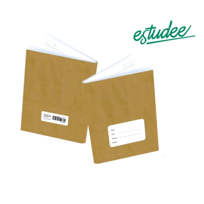 

BUKU TULIS ESTUDEE MOTIF SAMPUL COKLAT : KWARTO PER PACK ISI 10: 38/58 LEMBAR, B5 PERPACK ISI 10