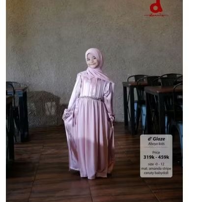 Abaya dannis anak d'glaze terbaru 2025/ abaya dannis ori
