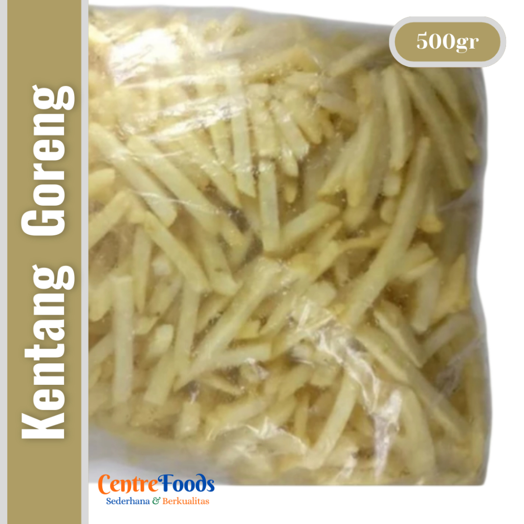 

Kentang Goreng Premium - Crispy French Fries MC GOLD | 500gr [ Harga Per PCS ]