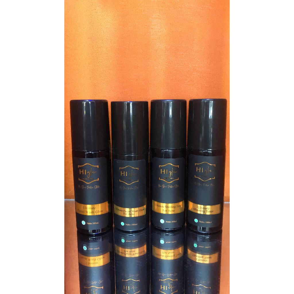 Hi Glow Ecer/Facial Wash Hi Glow/Toner/ hi glow Skincare Facial Wash Original BPOM Glow / Acne