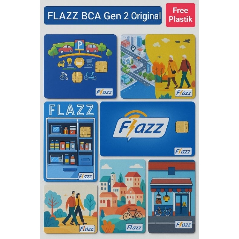 Kartu Flazz BCA Gen 2 NFC RESMI BCA ASLI Original