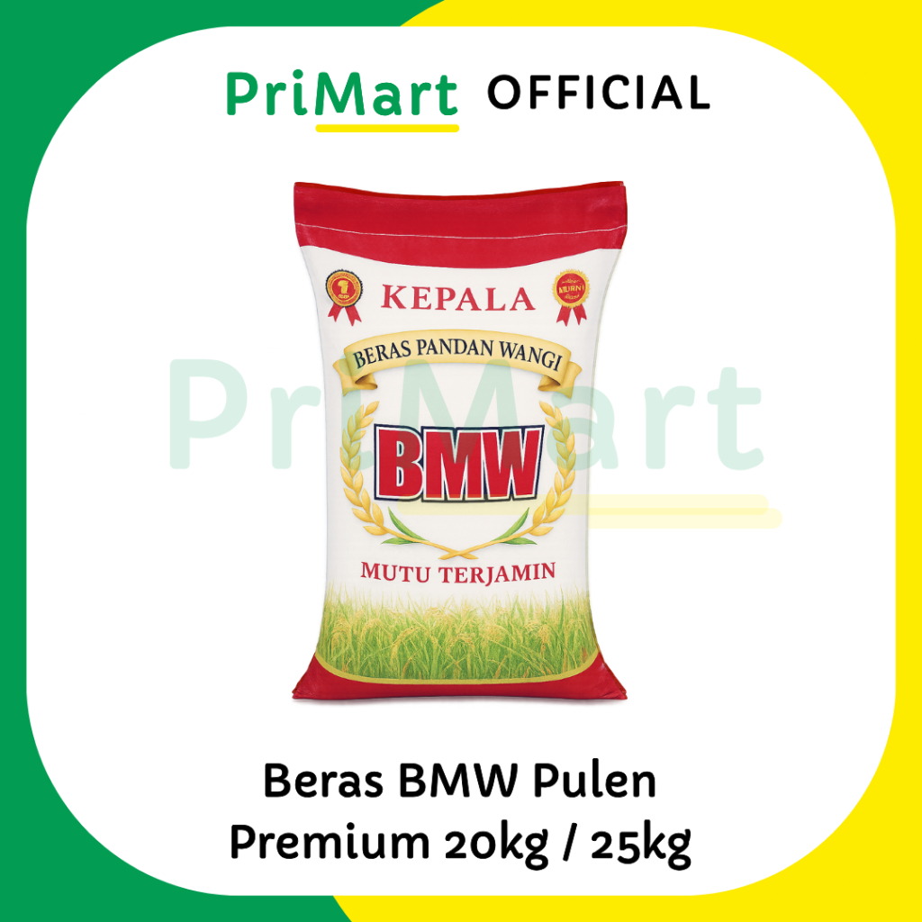 

Beras Premium BMW 20kg / 25kg Pulen Putih Pandan Wangi Mutu Terjamin agen langsung dari penggilingan