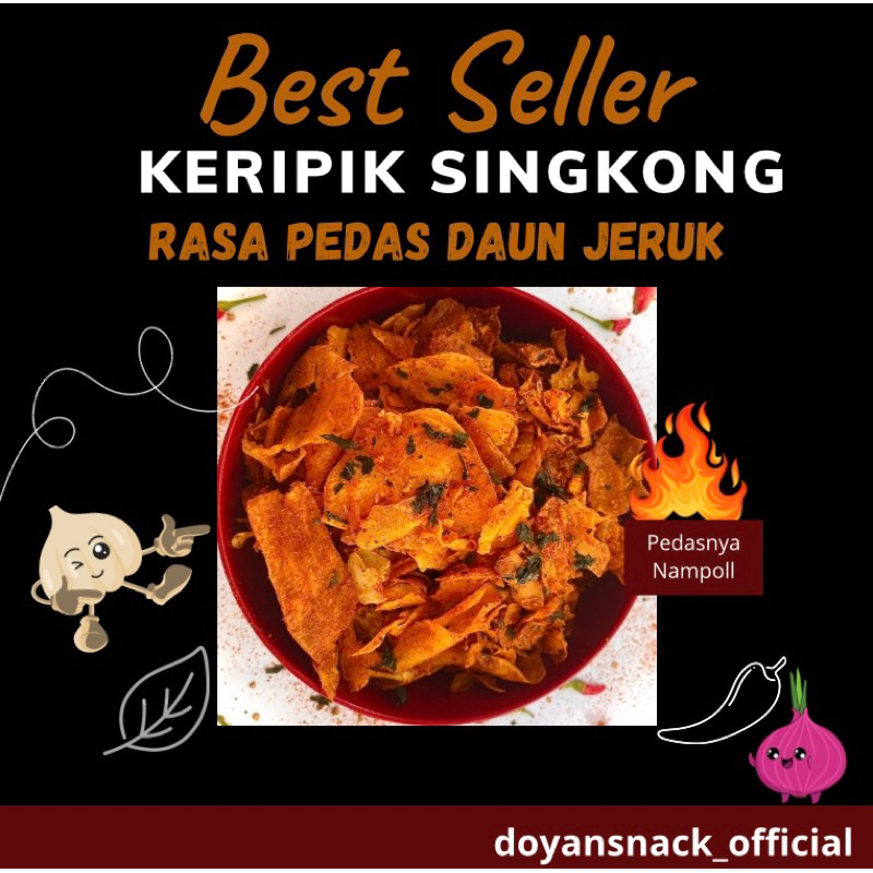 

Keripik Pedas Singkong Daun Jeruk Kriwil Kripset Kripik 1 kg